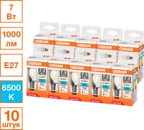 Светодиодная лампочка OSRAM LED STAR CLP100 7W/865 230V CL E27 10x1RU 4099854313189