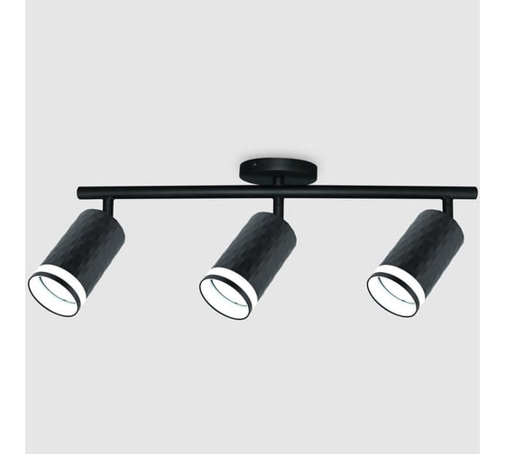 Светильник потолочный (спот) на круглом основании General Lighting Systems тройной с боковым рассеивателем серия \\Кирпич\\ 661870