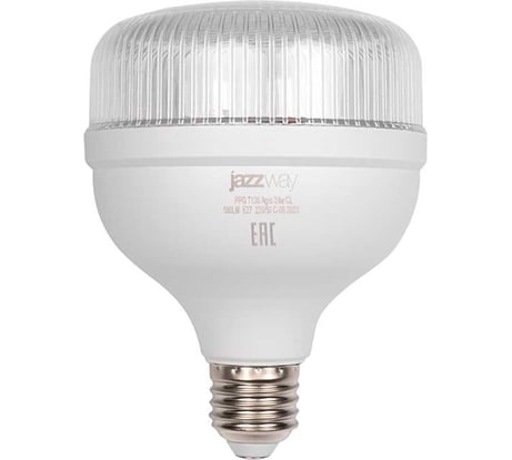Лампа светодиодная Jazzway PPG T130 Agro 24Вт CL E27 прозрачная 130x99мм для растений красный/синий спектр 5050365