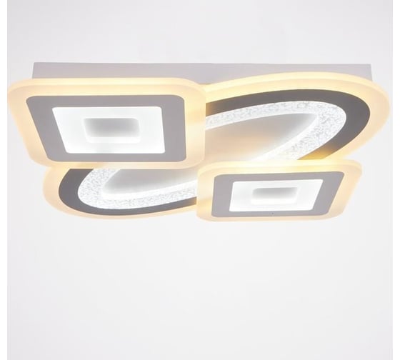 Светильник BayerLux с ПДУ 60616/1 LED 180Вт белый-серый 50х50х5,5 см 4901277