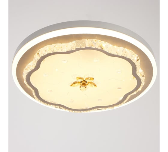Светильник BayerLux 670011N LED 80Вт 3 режима 3000-6000К диммер белый 50х50х9 см 4625974