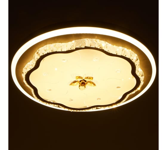 Светильник BayerLux 670011N LED 80Вт 3 режима 3000-6000К диммер белый 50х50х9 см 4625974