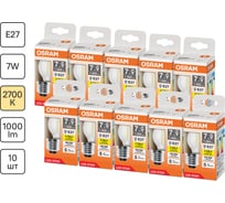 Светодиодная лампочка OSRAM LED STAR CLP100 7W/827 230V CL E27 10x1RU 4099854313127