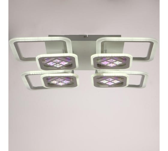 Люстра BayerLux с ПДУ 1156/8 LED 192Вт 3000-6000К диммер белый 78х78х10 см 5250762