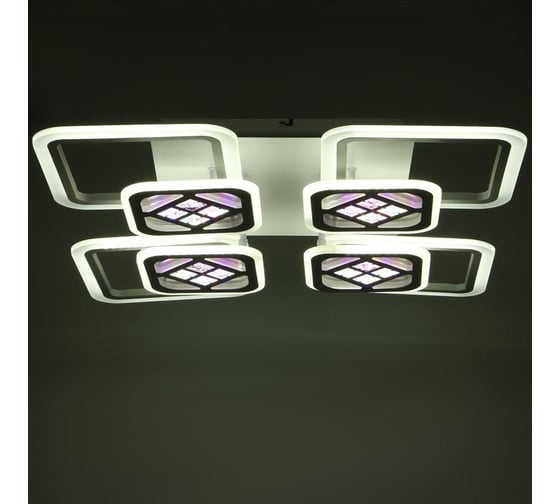Люстра BayerLux с ПДУ 1156/8 LED 192Вт 3000-6000К диммер белый 78х78х10 см 5250762