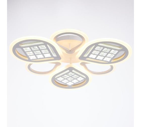 Люстра BayerLux с ПДУ 1152/6 LED 178Вт 3000-6000К диммер белый 65х65х8 см 5250755