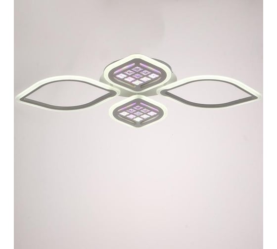 Люстра BayerLux с ПДУ 1163/4WT LED 124Вт 3000-6000К диммер белый 96х69х8 см 5250779