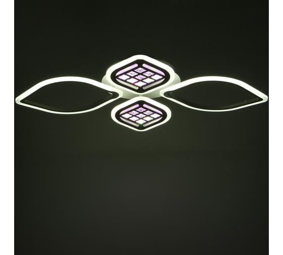 Люстра BayerLux с ПДУ 1163/4WT LED 124Вт 3000-6000К диммер белый 96х69х8 см 5250779