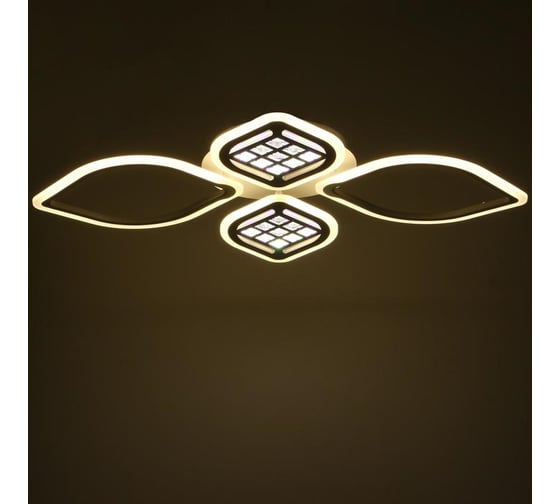 Люстра BayerLux с ПДУ 1163/4WT LED 124Вт 3000-6000К диммер белый 96х69х8 см 5250779