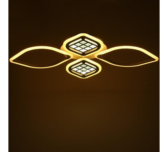Люстра BayerLux с ПДУ 1163/4WT LED 124Вт 3000-6000К диммер белый 96х69х8 см 5250779