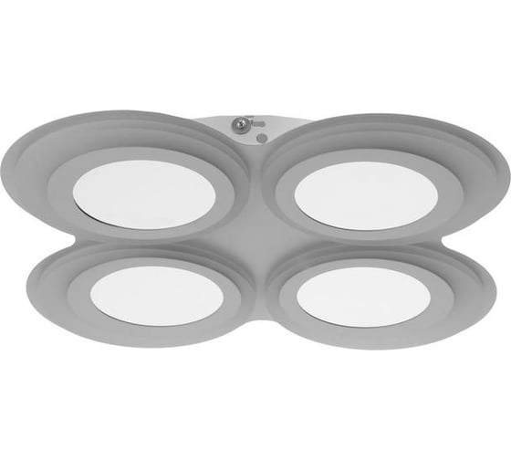 Люстра BayerLux с ПДУ 10035/5 LED 95Вт 3000-6000К диммер 3D подсветка белый 49х49 см 5169319