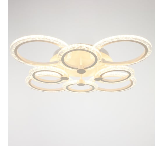 Люстра BayerLux с ПДУ 71165/8 LED 160Вт диммер 3000-6000К белый 73х73х14,5 см 4934949