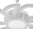 Люстра BayerLux с ПДУ 10013/7 LED 120Вт 3000-6000К диммер с подсветкой белый 52х52х13 см 5169341 9