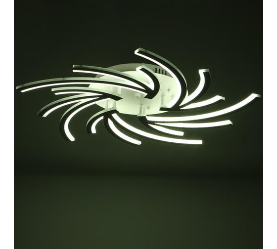 Люстра BayerLux с ПДУ 59114/5 LED 160Вт 3000-6000К диммер белый 90х90х6 см 5109275