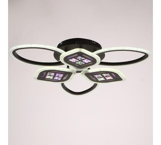 Люстра BayerLux с ПДУ 1162/6CF LED 120Вт 3000-6000К диммер кофе 65х45х8 см 5250776