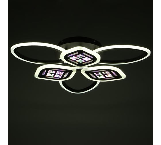 Люстра BayerLux с ПДУ 1162/6CF LED 120Вт 3000-6000К диммер кофе 65х45х8 см 5250776
