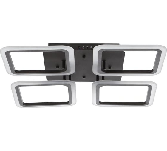 Люстра BayerLux с ПДУ 59109/4 LED 120Вт 3000-6000К диммер черный 56х56х7,5 см 5109268 1