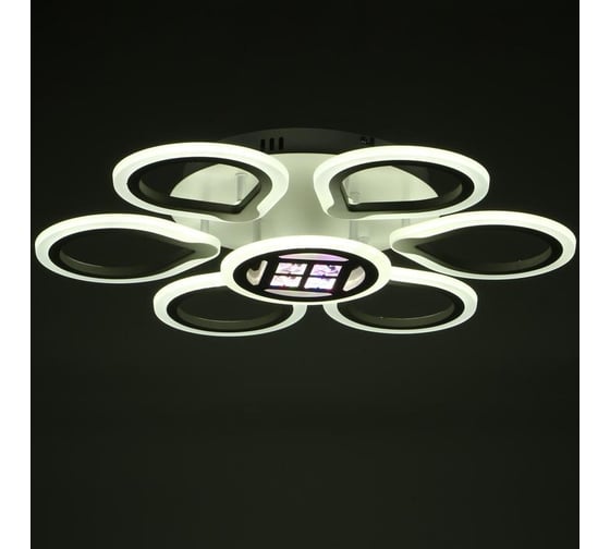 Люстра BayerLux с ПДУ 1159/7WT LED 84Вт 3000-6000К диммер белый 55х55х9 см 5250768