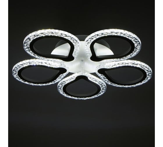 Люстра BayerLux с ПДУ 10022/5WT LED 80Вт 3000-6000К диммер белый 52х52 см 5177744
