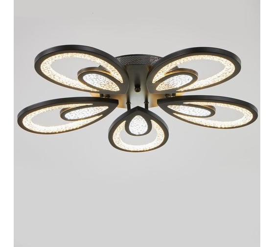 Люстра BayerLux с ПДУ 71106/5BK LED 160Вт 3000-6000К диммер черный 62х62х10 см 5108275 1