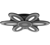 Люстра BayerLux с ПДУ 69670/6+1BK LED 124Вт диммер 3000-6000K черный 52х52 см 5130693