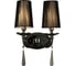 Настенный светильник бра Lumina Deco Fabione LDW 1200-2W BK 1