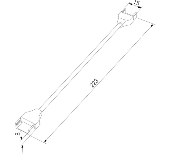 Коннектор для лент COB Elektrostandard 24V 480Led 14W IP68 гибкий a070534