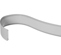 Профиль алюминиевый накладной гибкий WOLTA серый 15x4х2000мм готовый комплект WAP-S-15/4/2000-A