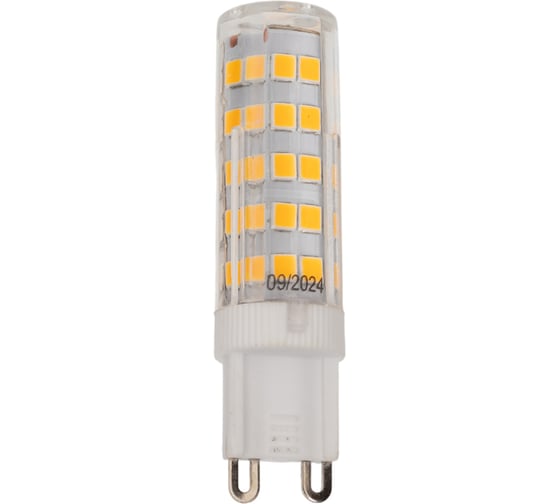 Лампа ELEGANZ G9 8Вт диммируемая, 220В, 3000К, керамический корпус, 5шт EL-G98WW 1