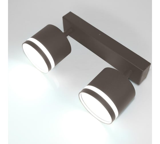 Светильник General Lighting Systems спот, на основании, накладной, двойной, D82*H70мм, серия Башня, General GWL-2GX53-M-IP20, 661723
