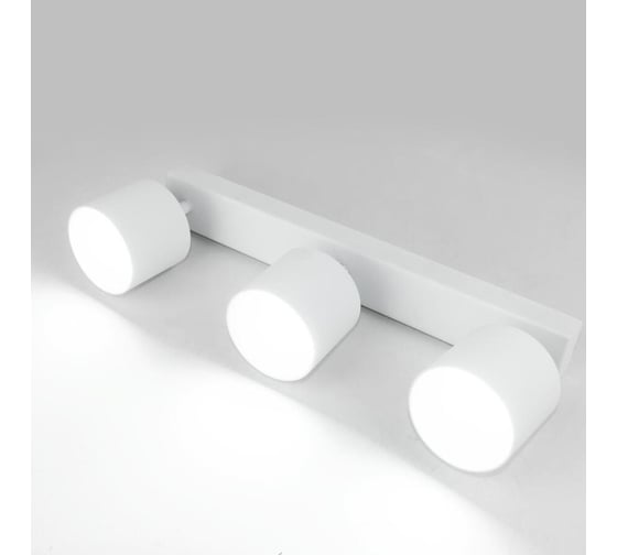 Светильник General Lighting Systems спот, на основании, накладной, тройной, D82*H70мм, серия Башня, General GWL-3GX53-M-IP20, 661734