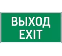 Пиктограмма VARTON Vault SST ВЫХОД EXIT 200x400мм V4-EM-00.2040.ADV-0011