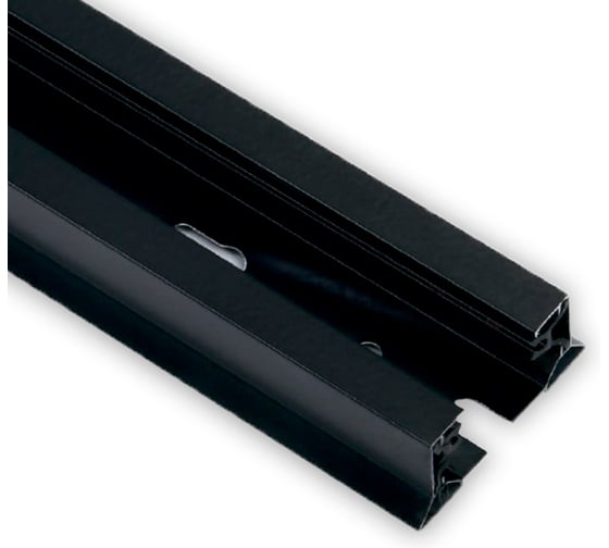 Шинопровод General Lighting Systems для трековых однофазных светильников, 2м, G-1-2-TR-CV-IP20-B-KIT, крепление на саморезы 580930