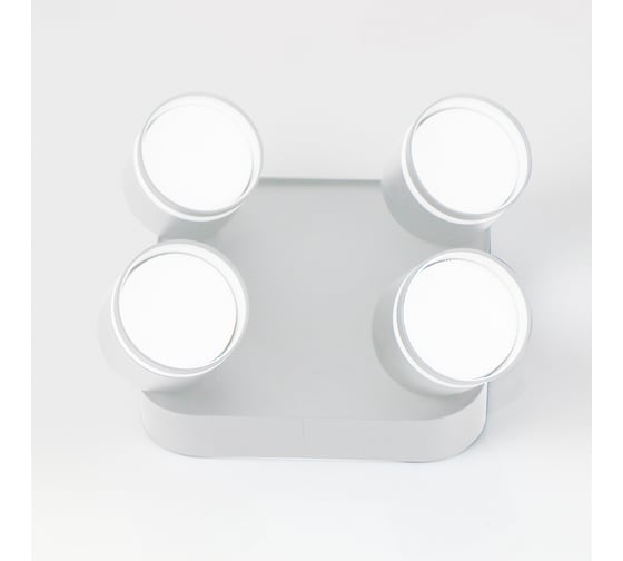 Светильник General Lighting Systems спот, на основании, накладной, 220*220*95мм, серия Вихрь, General GWL-4GX53-M-IP20 662023
