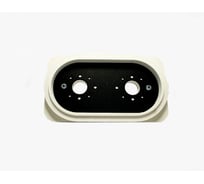 Платформа теневая EKS черная, овал, DUO, под светильник Art, GU10, 160x90x20мм 0У-00004452