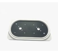 Платформа теневая EKS черная, овал, DUO, под светильник Art, GX53, 215x117x20мм 0У-00004446