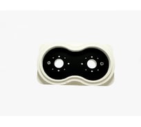 Платформа теневая EKS черная, круг, DUO, под светильник Art, GU10, 160x90x20мм 0У-00004450