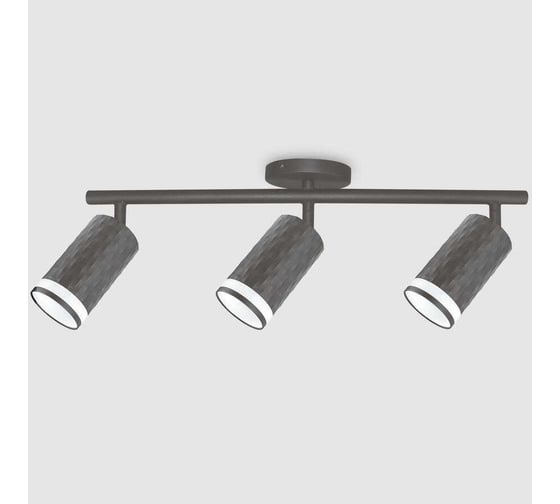 Светильник потолочный (спот) General Lighting Systems Кирпич на круглом основании тройной с боковым рассеивателем 661871