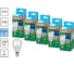 Светодиодная лампочка Osram LED VALUE CLP100 12SW/865 230VFR E14 RU 5 лампочек в отгрузочной упаковке 4099854309045 2