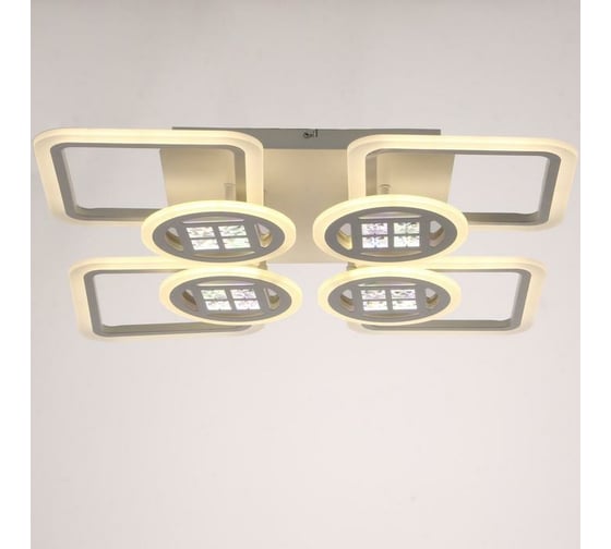 Люстра BayerLux с ПДУ 1157/8 LED 192Вт 3000-6000К диммер белый 83х83х10 см 5250765