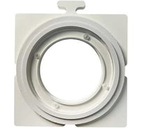 Платформа теневая EKS круг, белая, под светильник ZOOM 116x130x20мм 0У-00003286