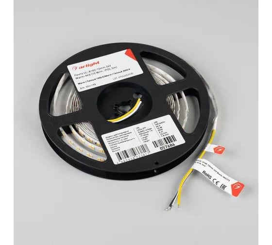 Светодиодная лента Arlight UL-A160-10mm 24V Warm-MIX 5м 057684