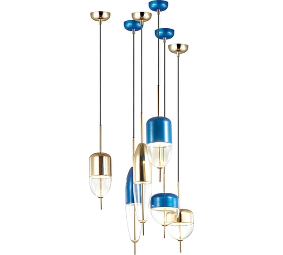 Подвес ODEON LIGHT, стекло LED 12W LARUS 4620/12L
