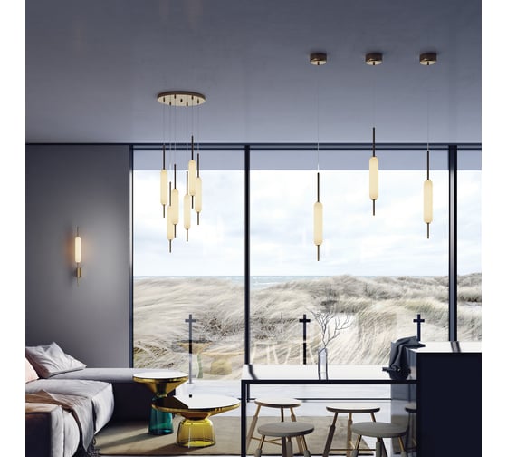 Подвес ODEON LIGHT, стекло LED 72W REEDS 4794/72L