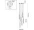 Подвес ODEON LIGHT, стекло LED 72W REEDS 4794/72L 2