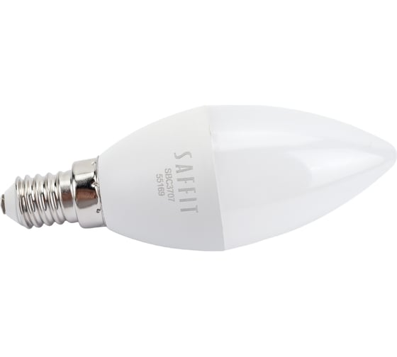 Светодиодная лампа SAFFIT SBC3707 Свеча E14 7W 6400K 55169