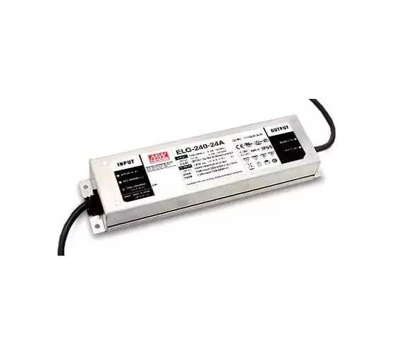Драйвер VARTON 300Вт 24V для светодиодной ленты Meanwell IP65 246x77x39.5 мм ELG-300-24A 1