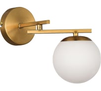 Светильник настенный EVOLUCE Латунь/Белый E14 1*40W SLE1195-301-01