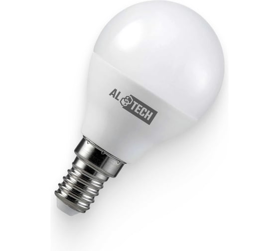Лампочка светодиодная ALTECH LED G45-8W-840-Е14 8Вт шарик нейтральный белый свет 10шт 4673758071491
