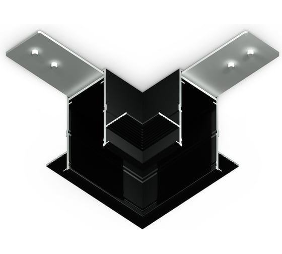 Коннектор Ambrella Light угловой для встраиваемого шинопровода Magnetic 220V GL1040 1
